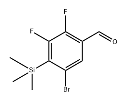 5-Bromo-2,3-difluoro-4-(trimethylsilyl)benzaldehyde