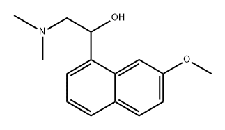 α-(Dimethylaminomethyl)-7-methoxy-1-naphthalenemethanol Struktur