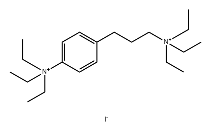 Ammonium, (3-(p-triethylammoniophenyl)propyl)triethyl-, diiodide Struktur