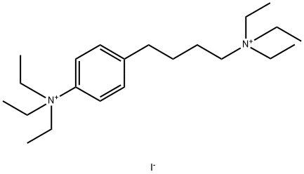 Benzenebutanaminium, N,N,N-triethyl-4-(triethylammonio)-, iodide (1:2) Struktur