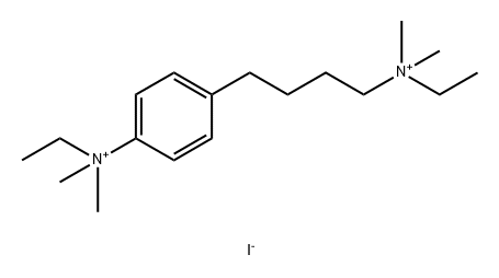 Ammonium, (4-(p-ethyldimethylammoniophenyl)butyl)ethyldimethyl-, diiodide Struktur