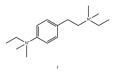 Ammonium, ((p-ethyldimethylammonio)phenethyl)ethyldimethyl-, diiodide Struktur