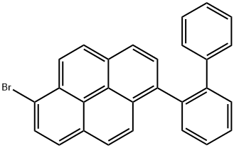 Pyrene, 1-[1,1'-biphenyl]-2-yl-6-bromo- Struktur