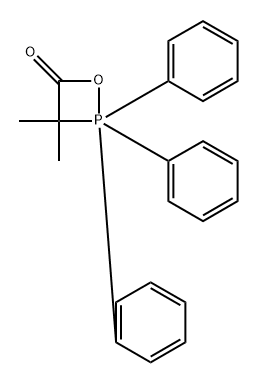 1,2-Oxaphosphetan-4-one, 2,2-dihydro-3,3-dimethyl-2,2,2-triphenyl-, homopolymer (9CI) Struktur