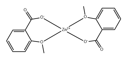 Zinc, bis(2-methoxybenzoato-O1,O2)-, (T-4)- Struktur