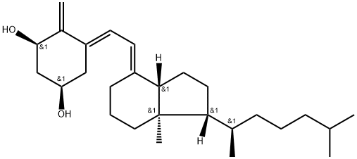 1α-hydroxy-5,6-trans-vitamin D3 Struktur