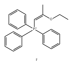 Phosphonium, [(1Z)-2-ethoxy-1-propen-1-yl]triphenyl-, iodide (1:1) Struktur