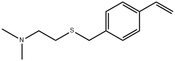 2-[[(4-Ethenylphenyl)methyl]thio]-N,N-dimethylethanamine Struktur