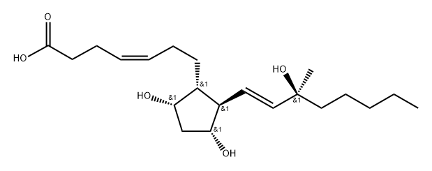 15(S)-15-methyl delta(4)-prostaglandin F1alpha Struktur