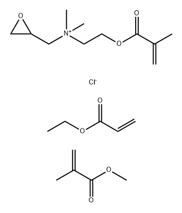 Dimethylaminoethyl methacrylate epichlorohydrin, ethyl acrylate, methy l methacrylate polymer Struktur