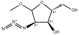 D-Ribofuranoside, methyl 2-azido-2-deoxy- Struktur