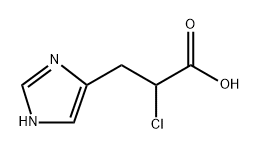 alpha-chloro-beta-imidazol-4(5)-ylpropionic acid Struktur