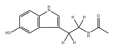 [2H4]-N-Acetyl-5-hydroxytryptamine Struktur