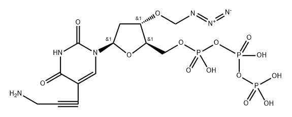 5-Propargylamino-3'-azidomethyl-dUTP Struktur