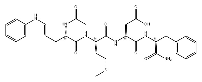 Acetyltetragastrin Struktur