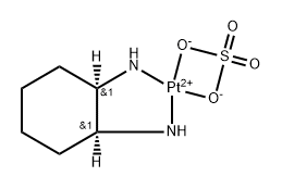 azanide, cyclohexanamine, platinum(+4) cation, trisulfate Struktur