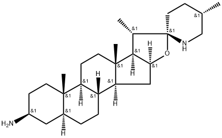 (22S,25S)-5α-Spirosolane-3β-amine Struktur