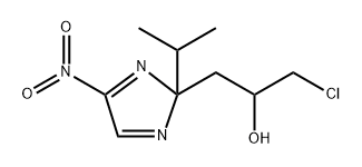 α-(Chloromethyl)-2-isopropyl-5-nitro-2H-imidazole-2-ethanol Struktur