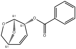 .beta.-D-erythro-Hex-3-enopyranose, 1,6-anhydro-3,4-dideoxy-, benzoate Struktur