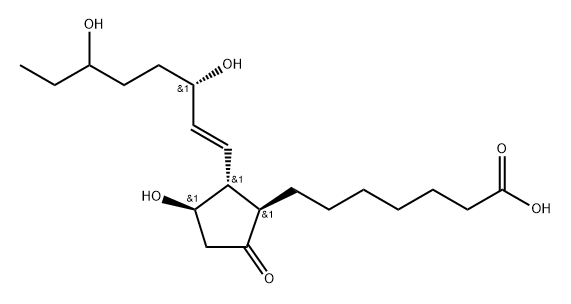 18-hydroxyprostaglandin E1 Struktur