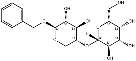 (2S,3R,4S,5R,6R)-2-(((3R,4R,5R,6R)-6-(benzyloxy)-4,5-dihydroxytetrahydro-2H-pyran-3-yl)oxy)-6-(hydroxymethyl)tetrahydro-2H-pyran-3,4,5-triol(WXC01577) Struktur