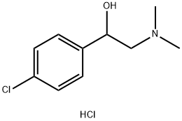 Benzenemethanol, 4-chloro-α-[(dimethylamino)methyl]-, hydrochloride (1:1) Struktur