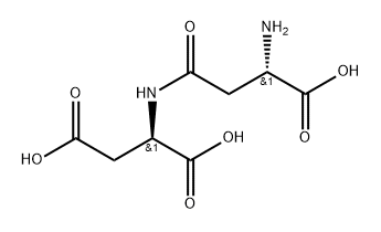 D-Aspartic acid, L-β-aspartyl- Struktur