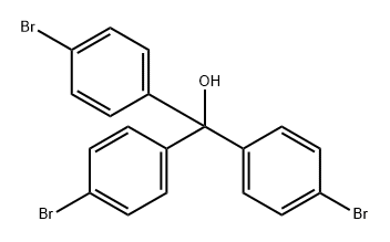 Benzenemethanol, 4-bromo-α,α-bis(4-bromophenyl)- Struktur