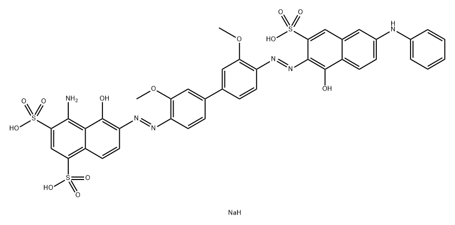 Direct blue 215 (C.I. 24415) Struktur