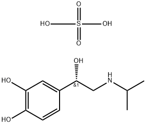 Benzyl alcohol, 3,4-dihydroxy-a-[(isopropylamino)methyl]-, sulfate (2:1) (salt), (+)- (8CI) Struktur