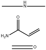 2-Propenamide, polymer with formaldehyde and N-methylmethanamine Struktur