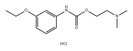 Carbanilic acid, m-ethoxy-, 2-(dimethylamino)ethyl ester, hydrochloride Struktur