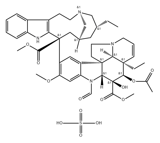 Vincaleukoblastine, 4'-deoxy-22-oxo-, sulfate (salt) (9CI) Struktur