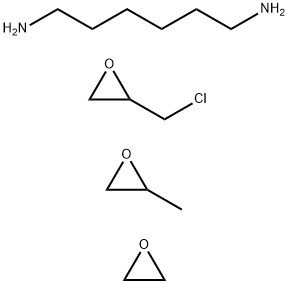 1,6-Hexanediamine, polymer with (chloromethyl)oxirane, methyloxirane and oxirane, hydrochloride Struktur