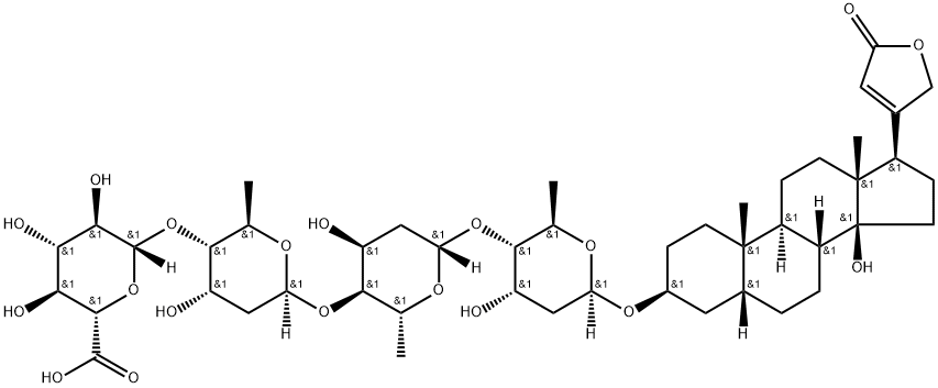 digitoxin-16'-glucuronide Struktur