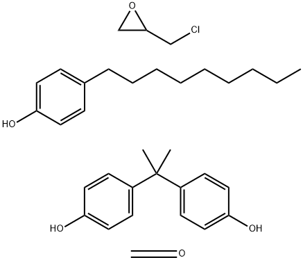 Formaldehyde, polymer with (chloromethyl)oxirane, 4,4-(1-methylethylidene)bisphenol and 4-nonylphenol Struktur