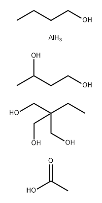 1,3-Butanediol, polymer with 1-butanol aluminum salt and 2-ethyl-2-(hydroxymethyl)-1,3-propanediol, acetate Struktur