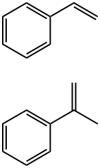 Benzene, ethenyl-, polymer with (1-methylethenyl)benzene, hydrogenated Struktur