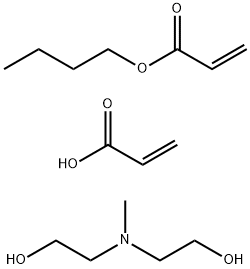 2-propenoic acid, polymer with butyl 2-propenoate,compd. with 2,2'-(methylimino)bis[ethanol] Struktur