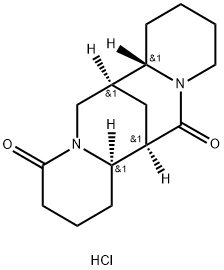 7,14-Methano-2H,6H-dipyrido[1,2-a:1',2'-e][1,5]diazocine-6,11(7H)-dione, decahydro-, monohydrochloride, [7R-(7α,7aα,14α,14aβ)]- (9CI) Struktur