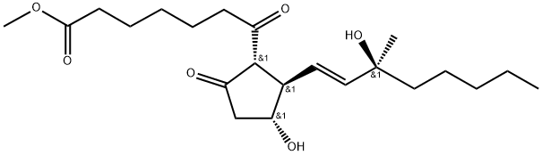 7-oxo-15-methylprostaglandin E1 methyl ester Struktur