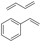 Benzene, ethenyl-, polymer with 1,3-butadiene, chlorinated Struktur