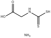 Glycine, N-(dithiocarboxy)-, ammonium salt (1:2) Struktur