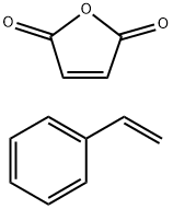 2,5-Furandione, polymer with ethenylbenzene, C12-28-alkyl esters Struktur