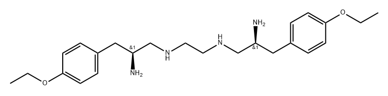 1,2-Propanediamine, N1,N1'-1,2-ethanediylbis[3-(4-ethoxyphenyl)-, (2S,2'S)- (9CI) Struktur