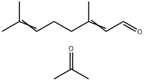 2,6-Octadienal, 3,7-dimethyl-, reaction products with acetone, by-products from, distn. lights Struktur