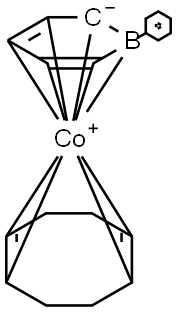 Cobalt, [(1,2,5,6-eta)-1,5-cyclooctadiene][(eta5-1,3-pentadien-1-yl-5- ylidene)phenylborato(1-)-b]- Struktur