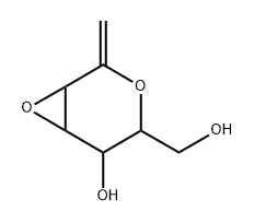 2,6-3,4-dianhydro-1-deoxyhept-1-enitol Struktur