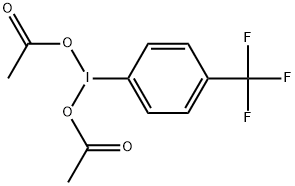 Iodine, bis(acetato-κO)[4-(trifluoromethyl)phenyl]- Struktur