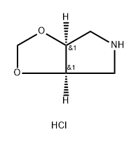 (3aR,6aS)-rel-tetrahydro-4H-1,3-Dioxolo[4,5-c]pyrrole hydrochloride  (Relative struc) Struktur